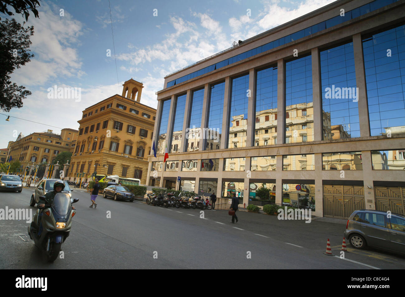 Italia Banca Nazionale, Banca d'Italia in Via XX Settembre in Roma, Italia  Foto stock - Alamy