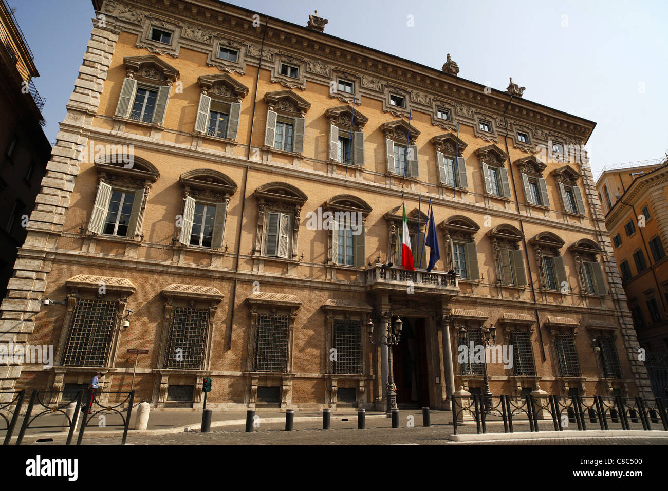 Palazzo Madama a Roma, Italia che ospita il Senato italiano. Foto Stock