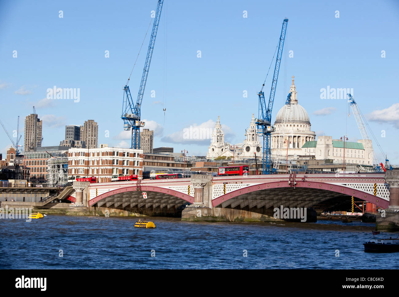 Skyline della città di Londra, Inghilterra, Gran Bretagna, GB, UK, 2011 Foto Stock