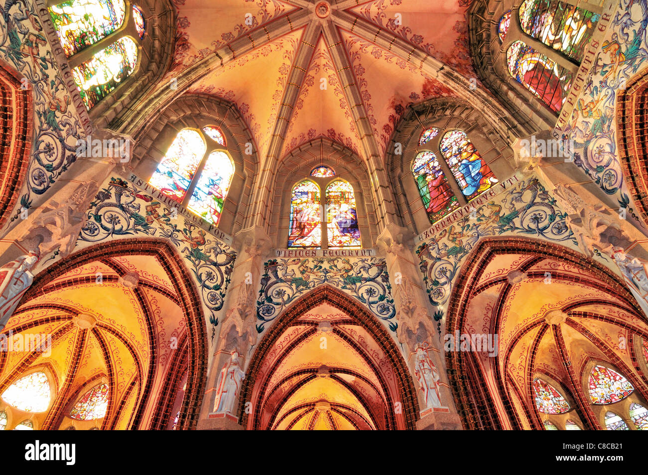 Spagna, San Giacomo Titolo: dettaglio della cappella del palazzo vescovile di Astorga Foto Stock