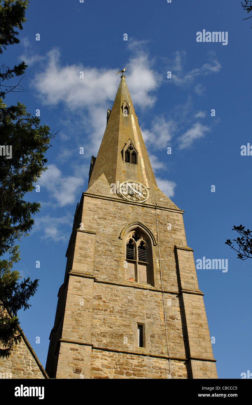 La Chiesa di San Nicola, South Kilworth, Leicestershire, England, Regno Unito Foto Stock