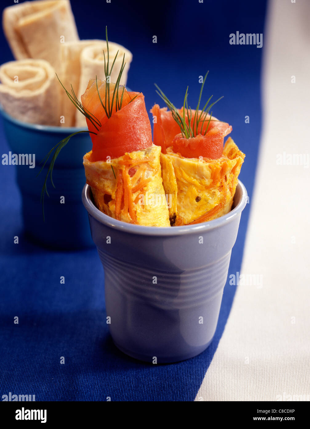 Frittata di carota Foto Stock
