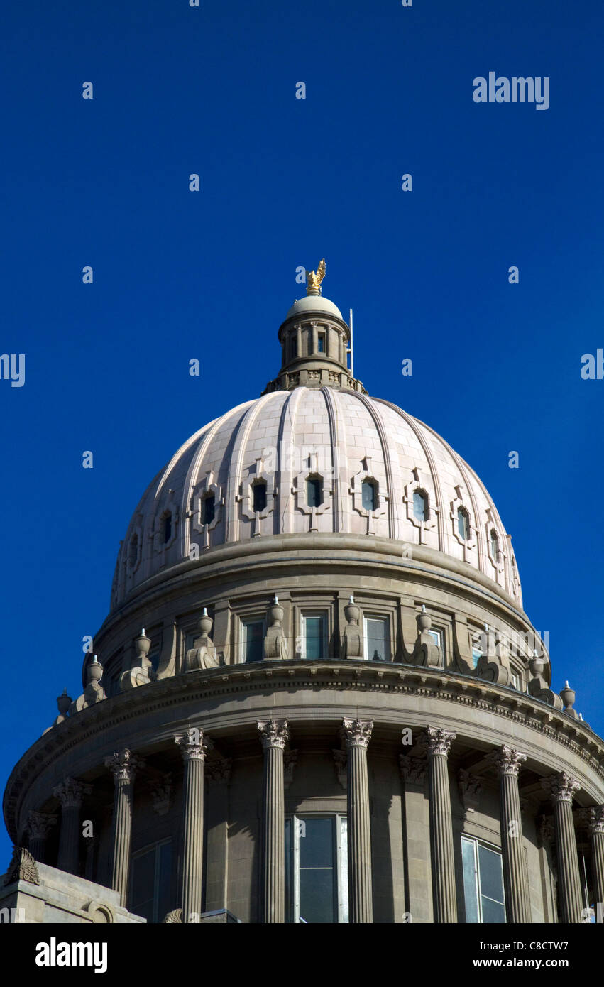 Cupola esterna dell'Idaho State Capitol Building si trova a Boise, Idaho, Stati Uniti d'America. Foto Stock