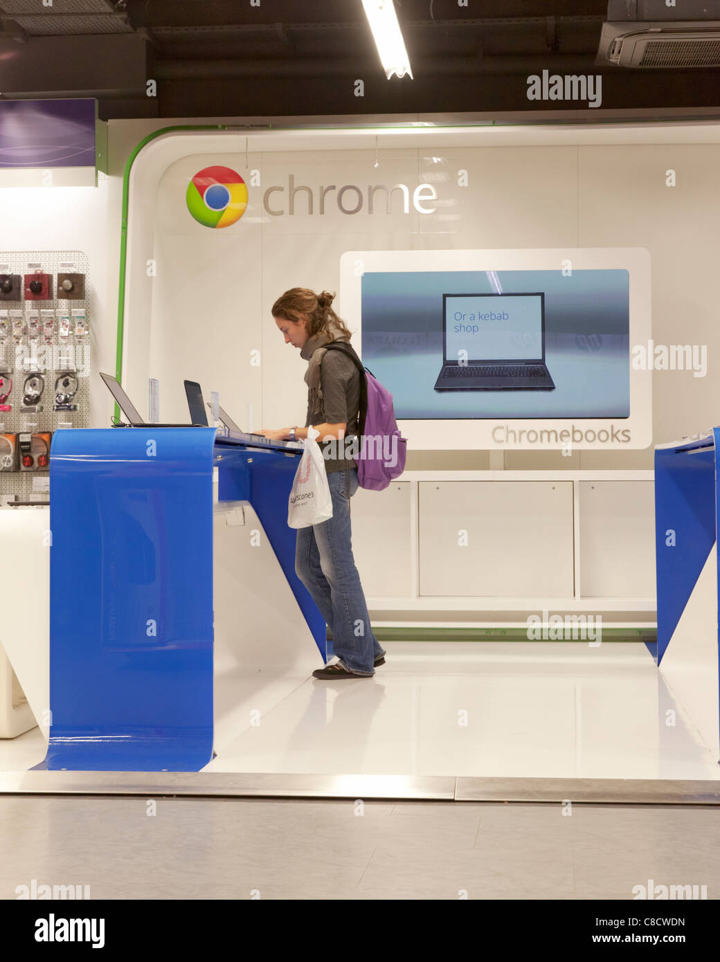 Google Chrome shop nel mondo PC, Londra Foto Stock