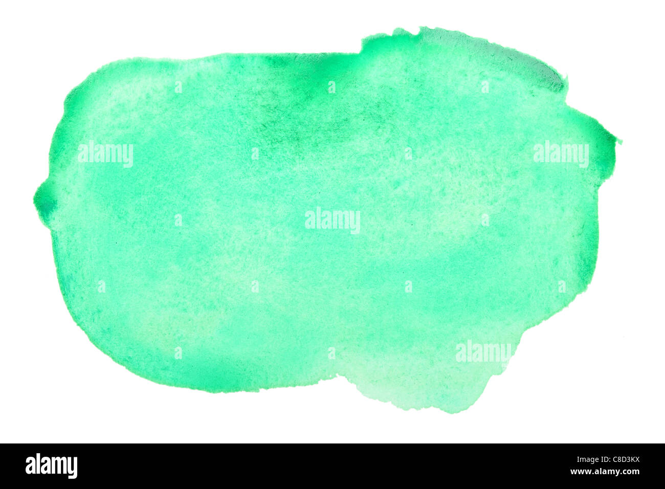 Acquerello verde pennellate con lo spazio per il tuo testo Foto Stock