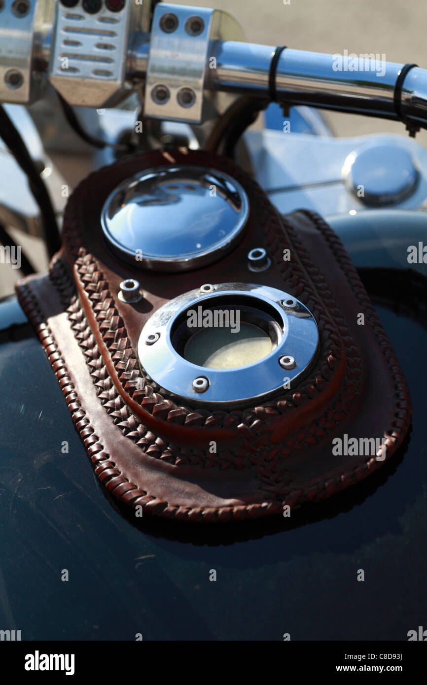 Custom bike, serbatoio dettaglio Foto Stock