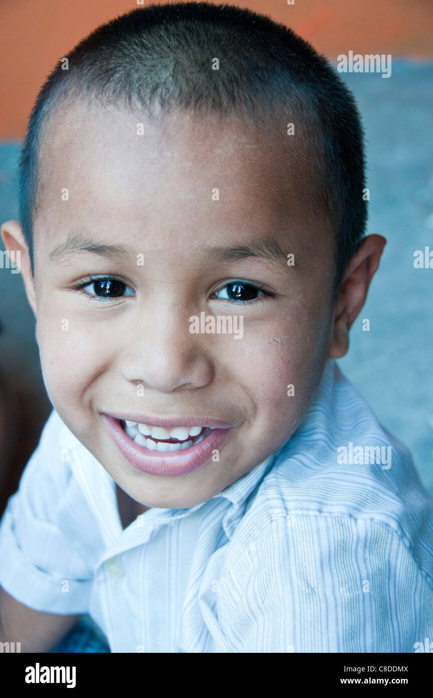 Costa Rican boy San José Foto Stock