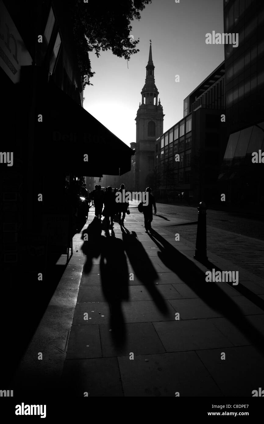 St Mary le Bow chiesa su Cheapside, città di Londra, Regno Unito Foto Stock