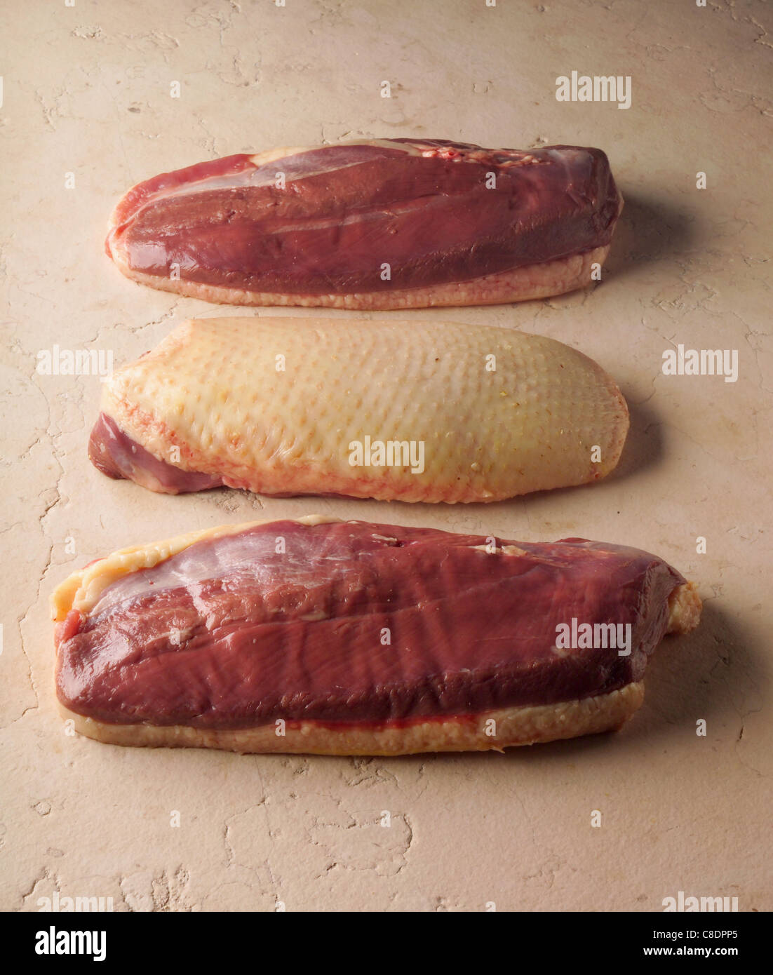 Materie duck Magrets Foto Stock