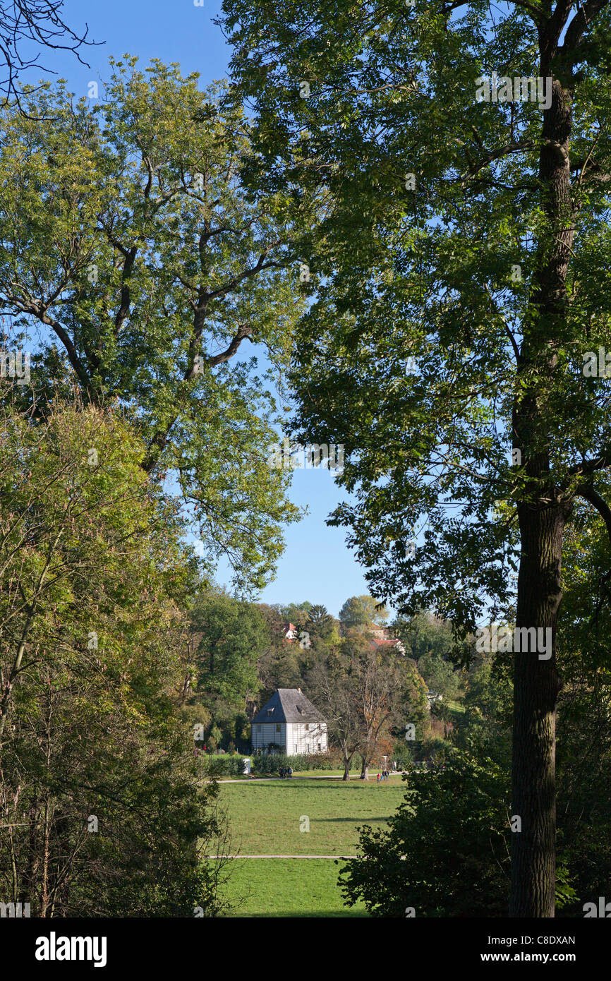 Di Goethe casa estiva, Weimar, Turingia, Germania Foto Stock
