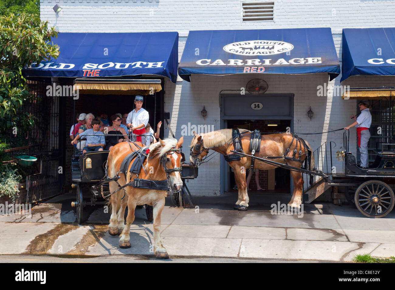 Il vecchio Sud Carriage Company, Charleston, Carolina del Sud Foto Stock
