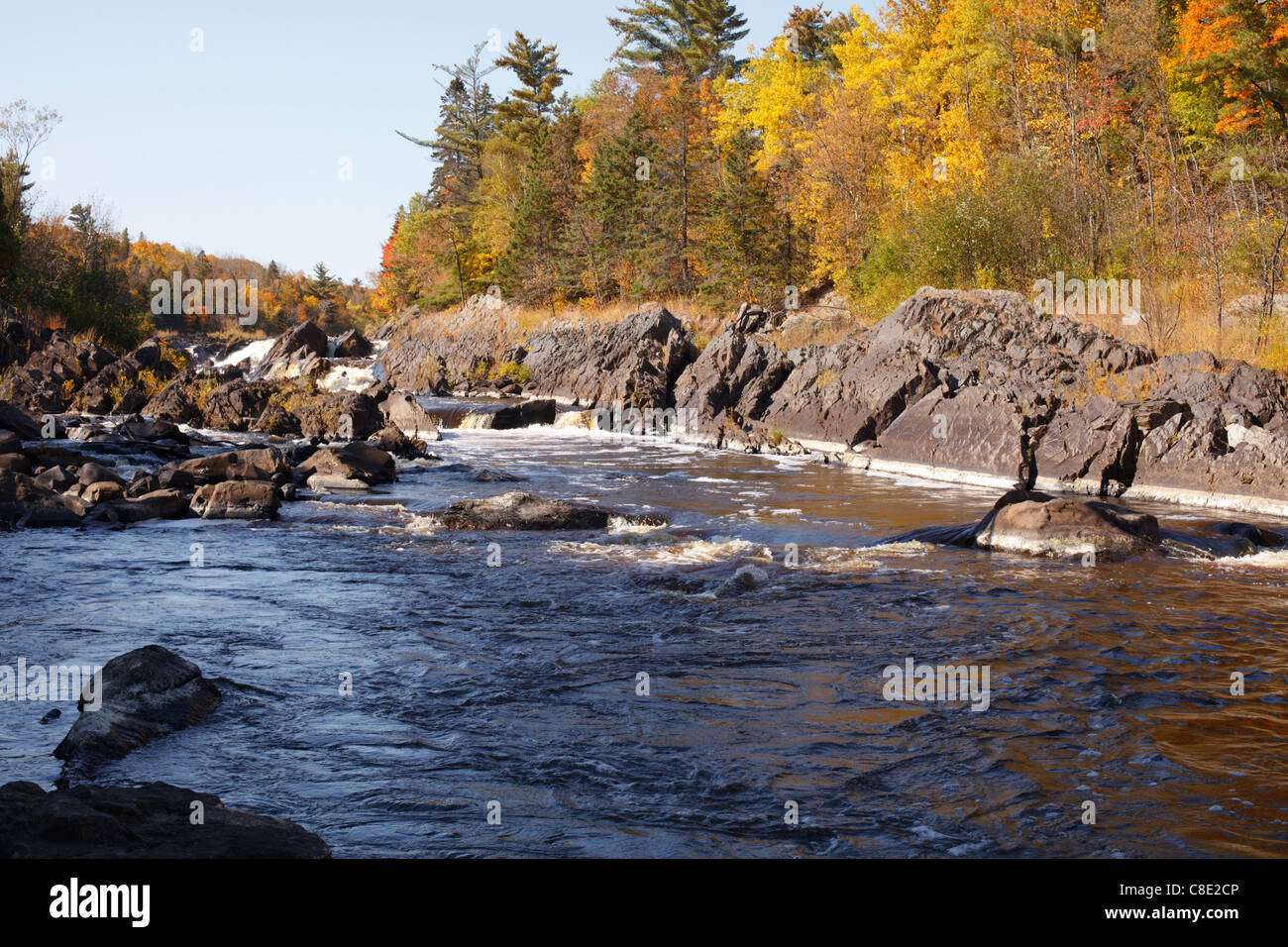Il San Luigi nel fiume Jay Cooke parco statale, Minnesota. Foto Stock