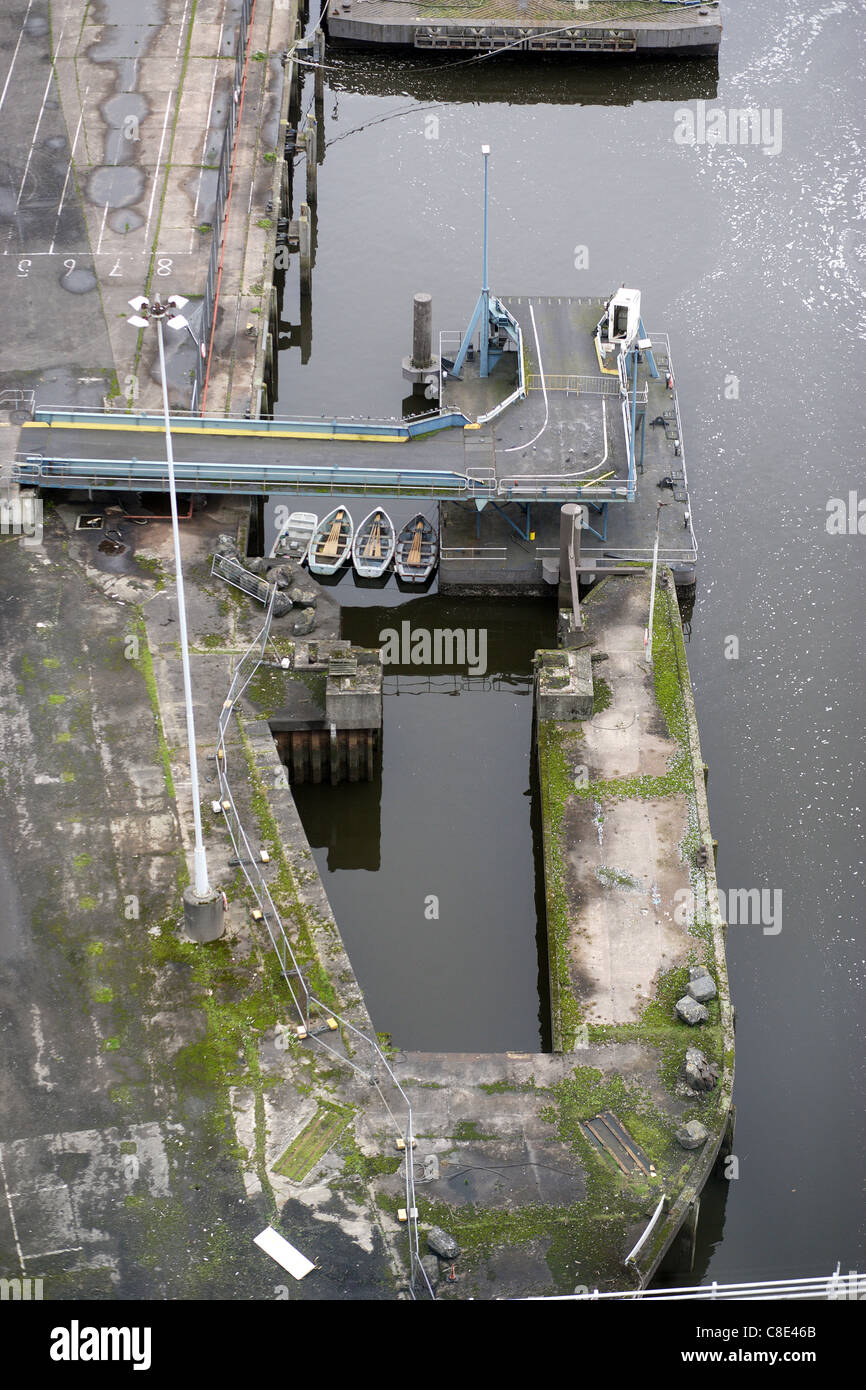 Belfast Harbour, Donegall Quay, Belfast, Irlanda del Nord e Irlanda del Nord. Foto Stock