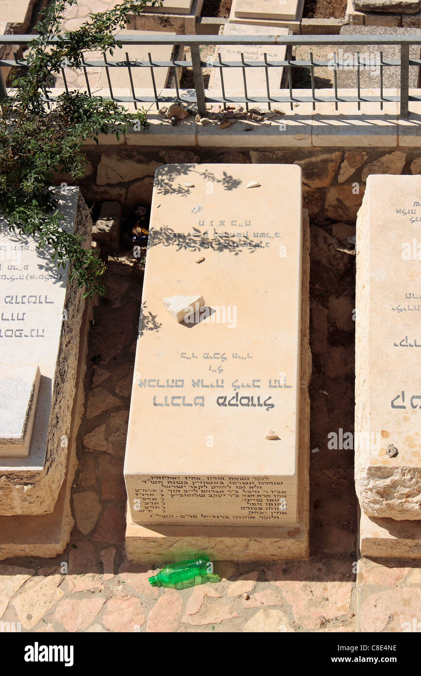 Robert Maxwell's grave sul Monte degli Ulivi, Gerusalemme, Israele Foto Stock