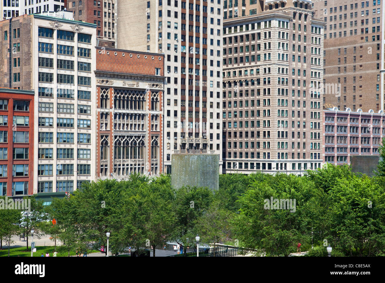 Fontana di corona, Chicago, Illinois Foto Stock