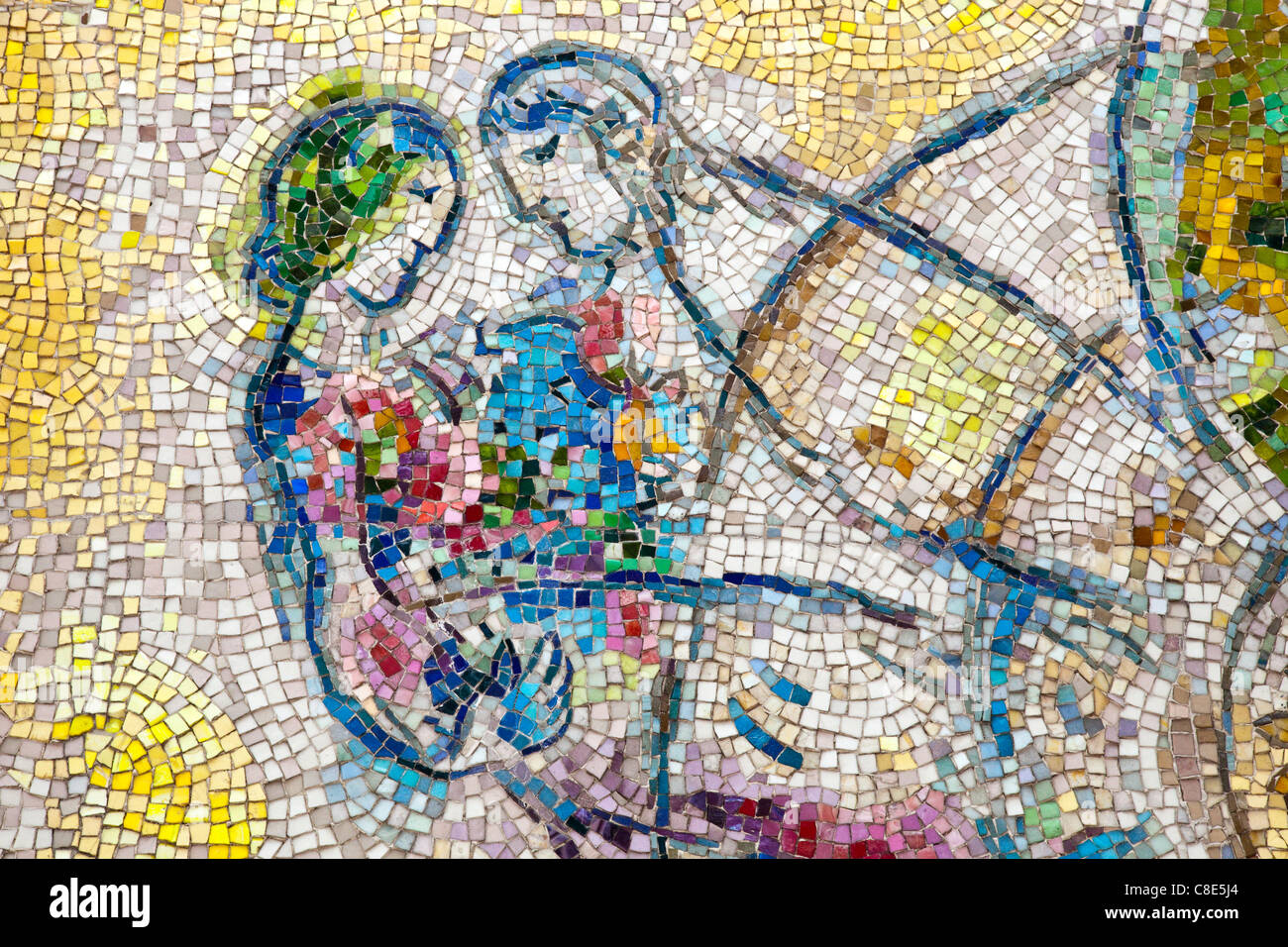 Four Season, Chagall murale, Chicago, Illinois Foto Stock