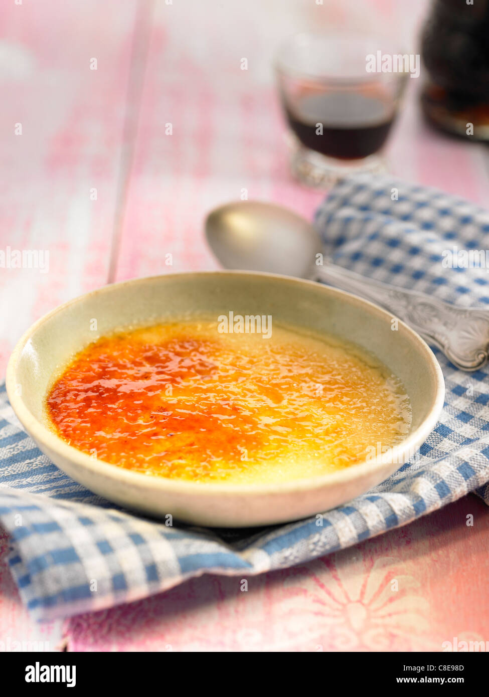 Formaggio di crème brûlée Foto Stock