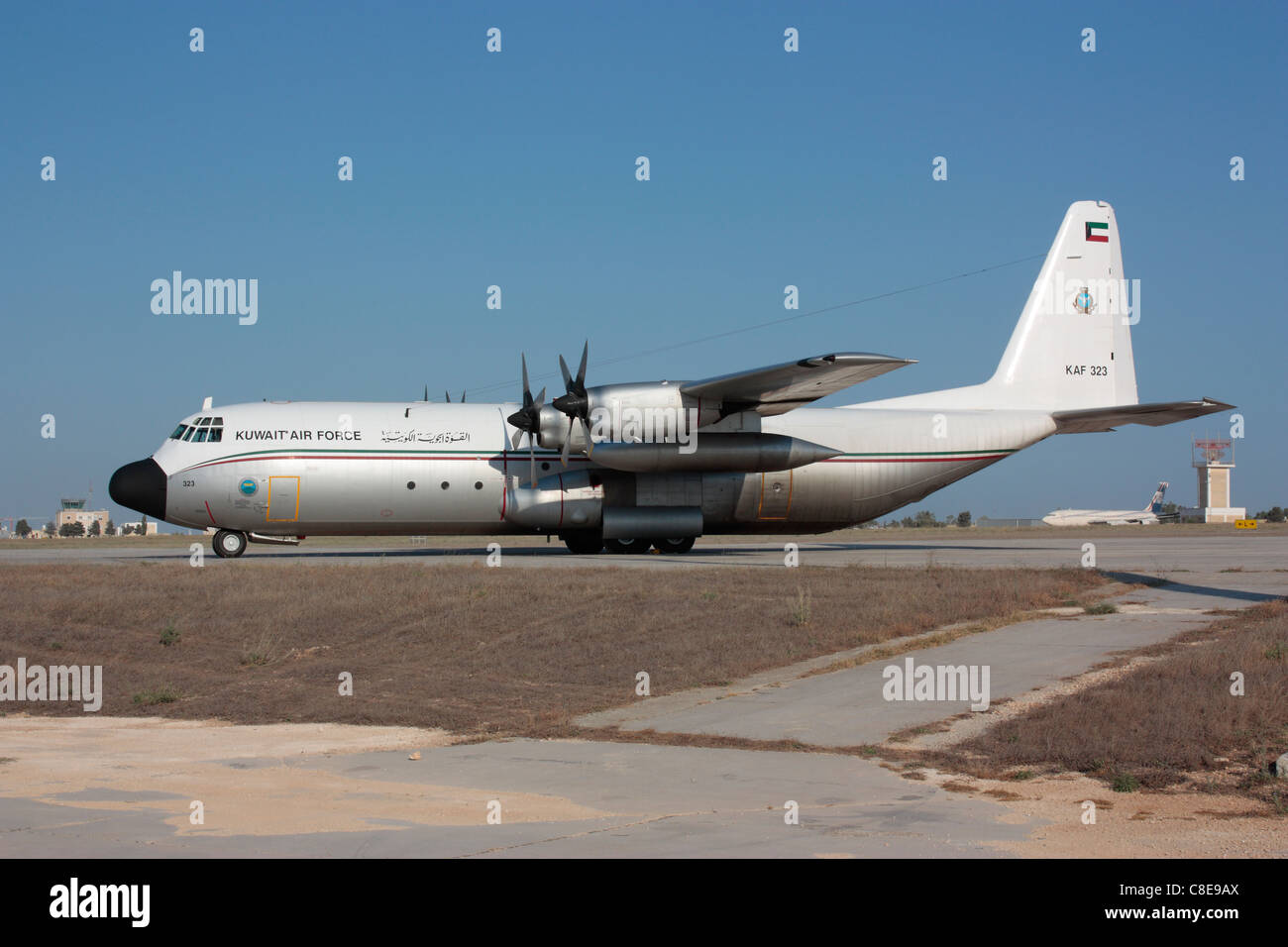 La Kuwait Air Force Lockheed L-100-30 Hercules Foto Stock