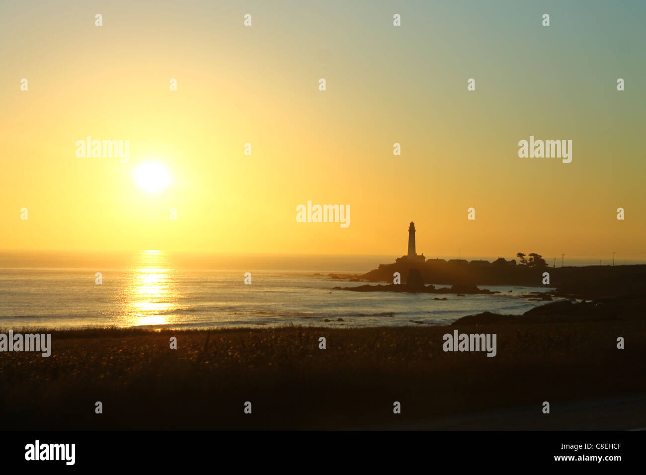 Un tramonto in Half Moon Bay da San Francisco Foto Stock