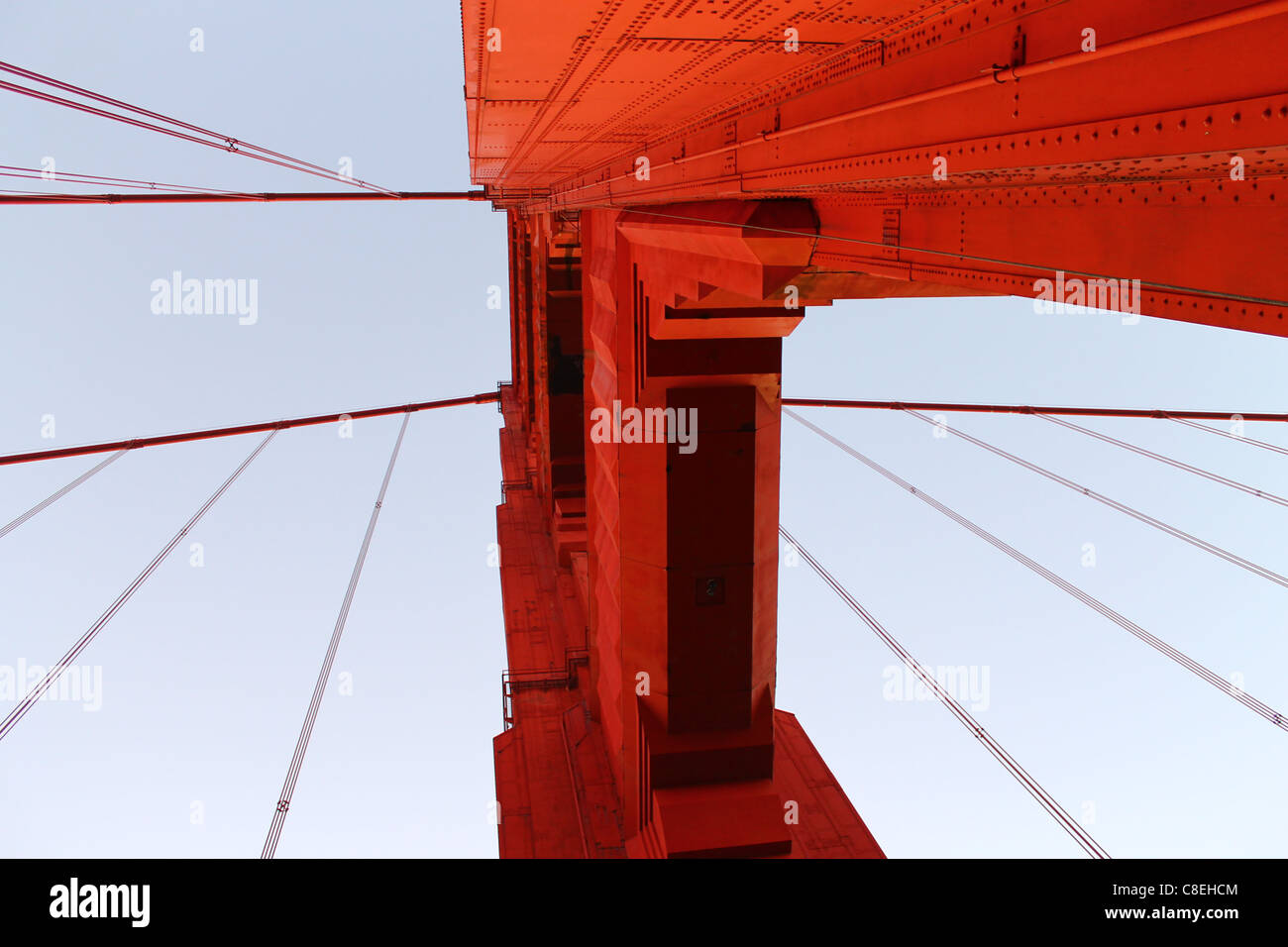 Il rosso ponte rosso Foto Stock