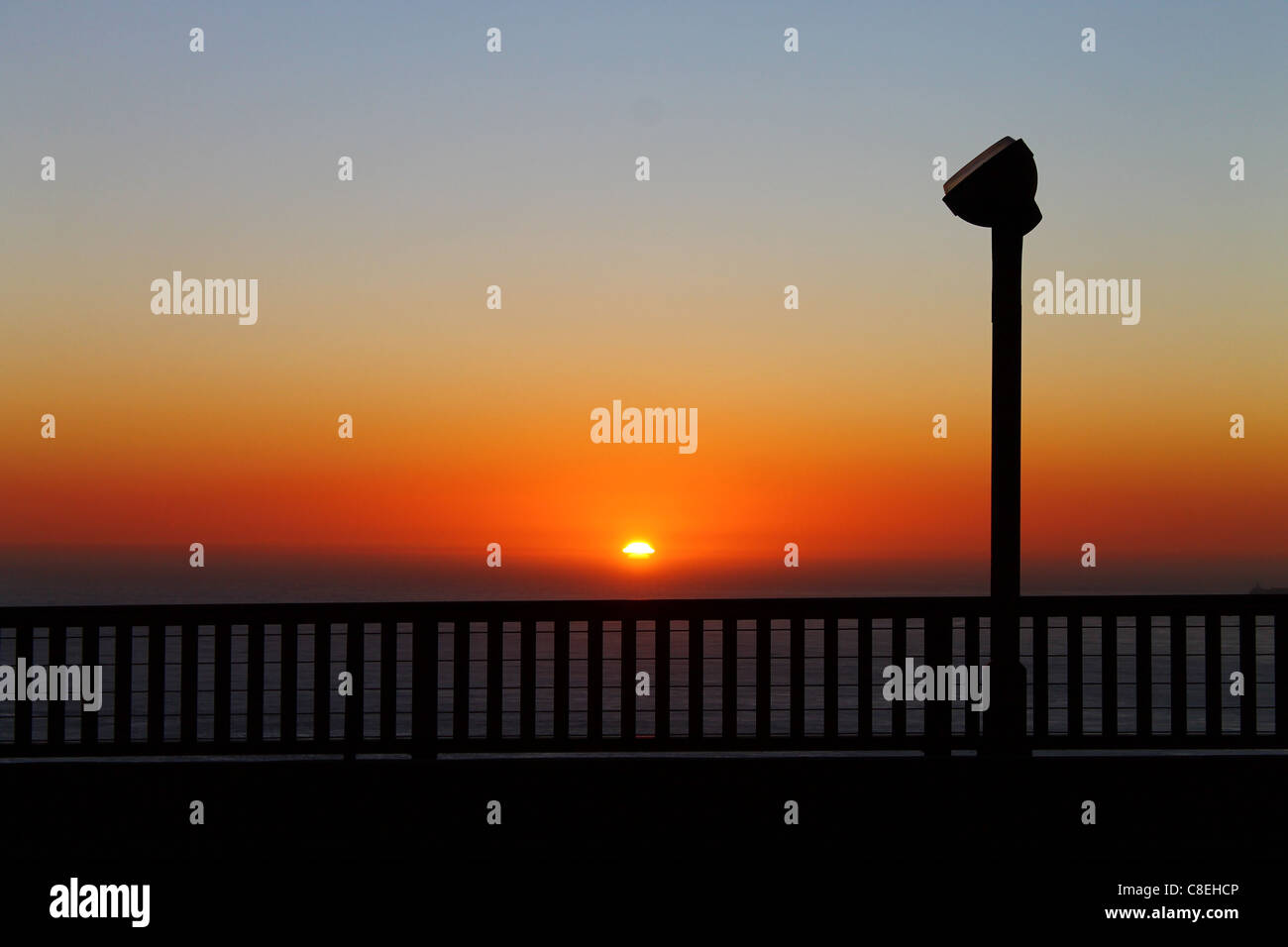 Tramonto del ponticello Foto Stock