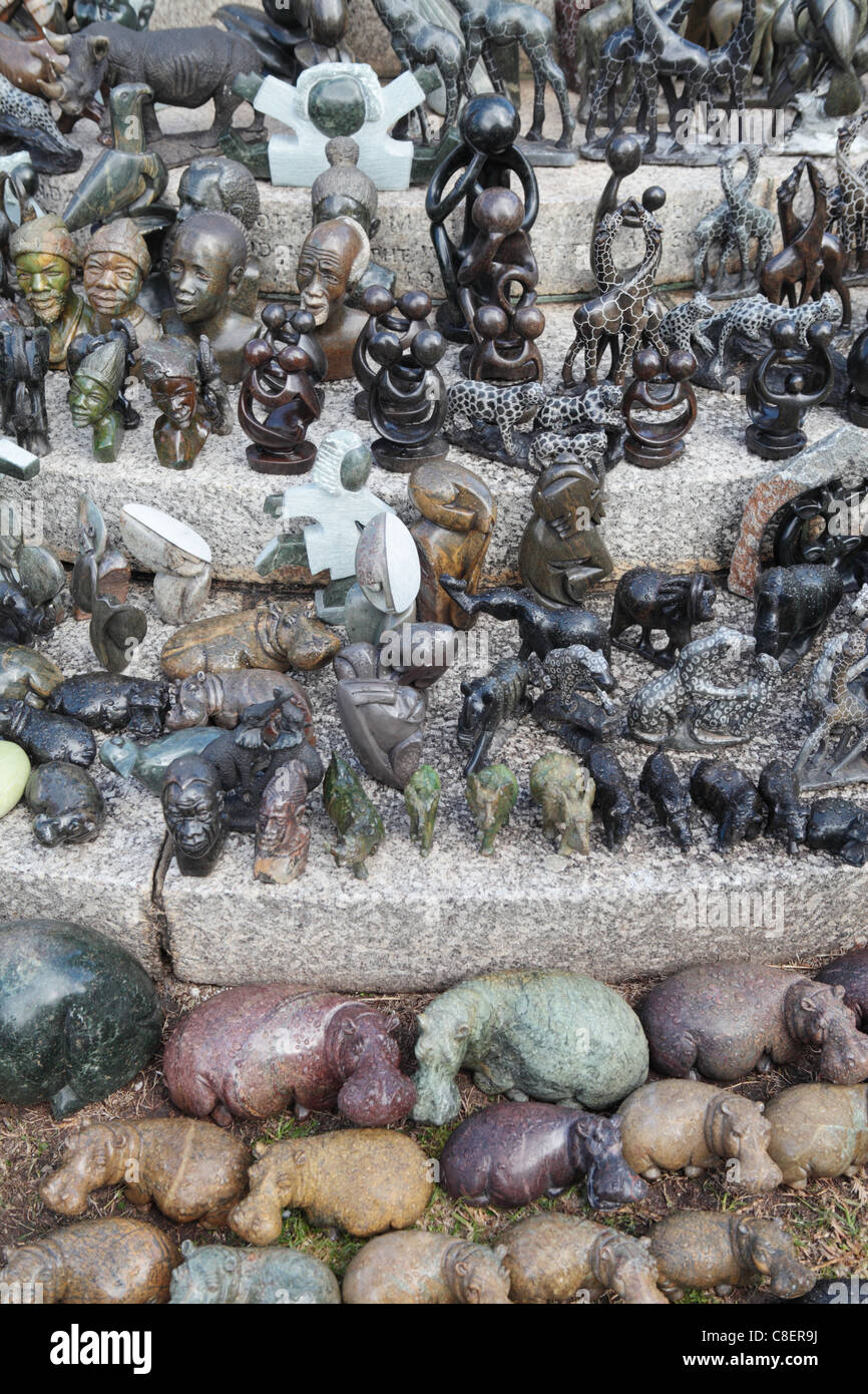Africa sculture in pietra ollare Foto Stock