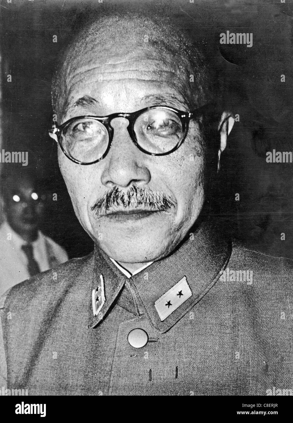 HIDEKI TOJO (1884-1948) giapponese generale e in seguito Primo Ministro responsabile per attacco a Pearl Harbor Foto Stock