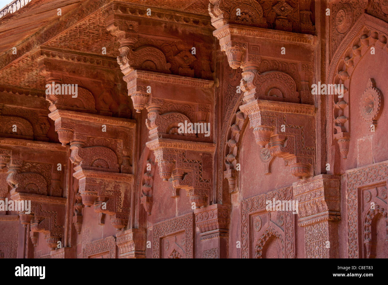 Palazzo di nord del Haramsala, Birbal's House per le harem al Fatehpur Sikri città del Mughals, a Agra, India Foto Stock