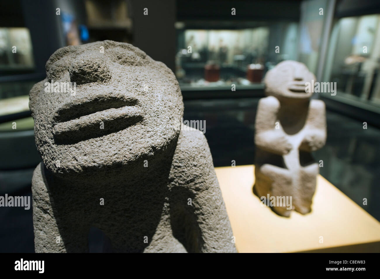 Artefatti maya, Museo Nacional de Antropologia (Museo di Antropologia, Distretto federale di Città del Messico, Messico Foto Stock