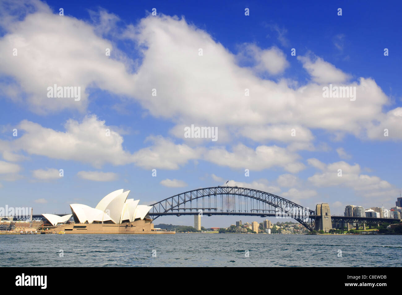 Opera House e il Ponte del Porto di Sydney Australia Foto Stock