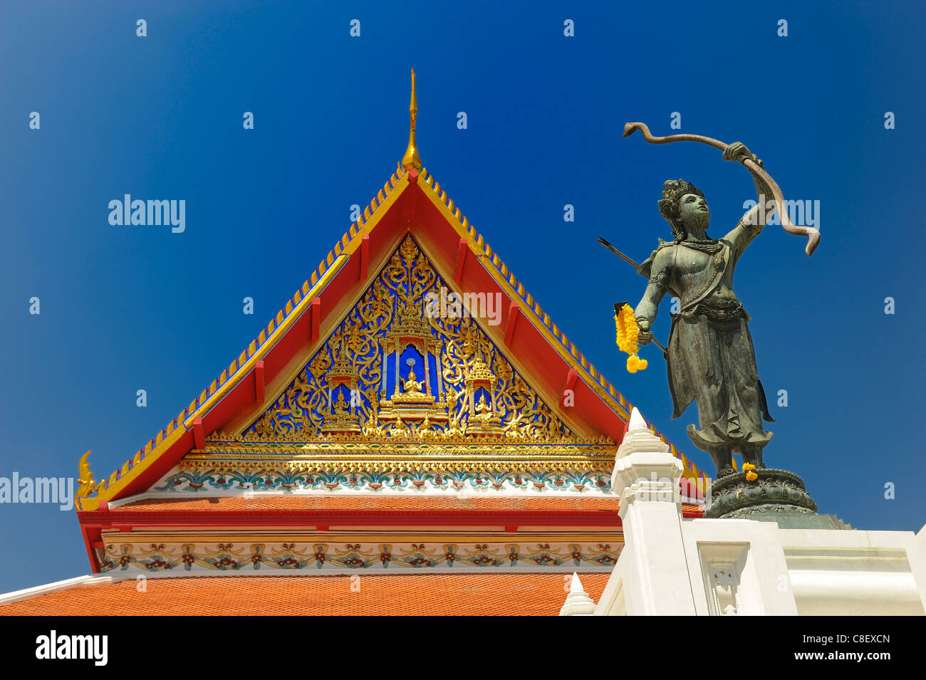 Cappella, religione, Museo Nazionale, antica città di Bangkok, Tailandia, Asia, statua Foto Stock