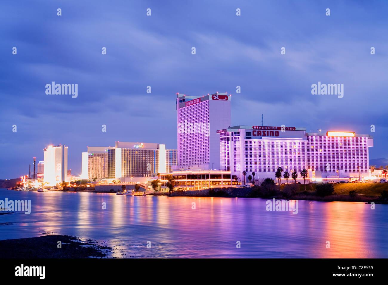 Casinò sul fiume Colorado, città di Laughlin, Nevada, Stati Uniti d'America Foto Stock