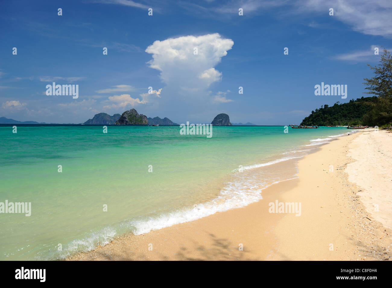 Beach, Koh Hai, Koh Ngai, Thailandia, Asia, sabbia, vacanze Foto Stock