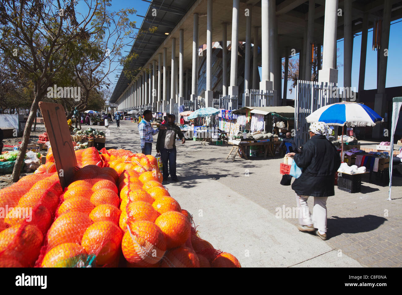 Mercato di Walter Sisulu Square, Soweto, Johannesburg Gauteng, Sud Africa Foto Stock