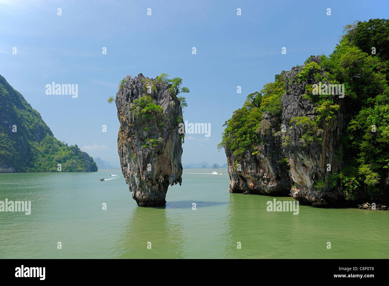 Koh Tapu, Isola di James Bond, Phang Nga Bay Marine, Parco Nazionale, Phang Nga Eco, Tours, Thailandia, Asia Foto Stock