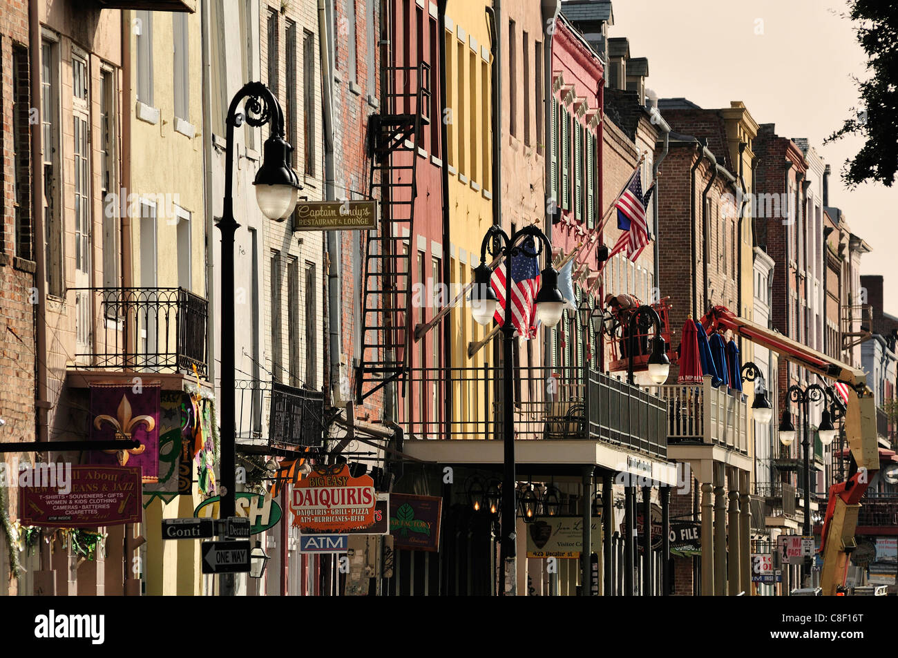 Quartiere Francese, New Orleans, Louisiana, Stati Uniti d'America, Stati Uniti, America, fassades Foto Stock