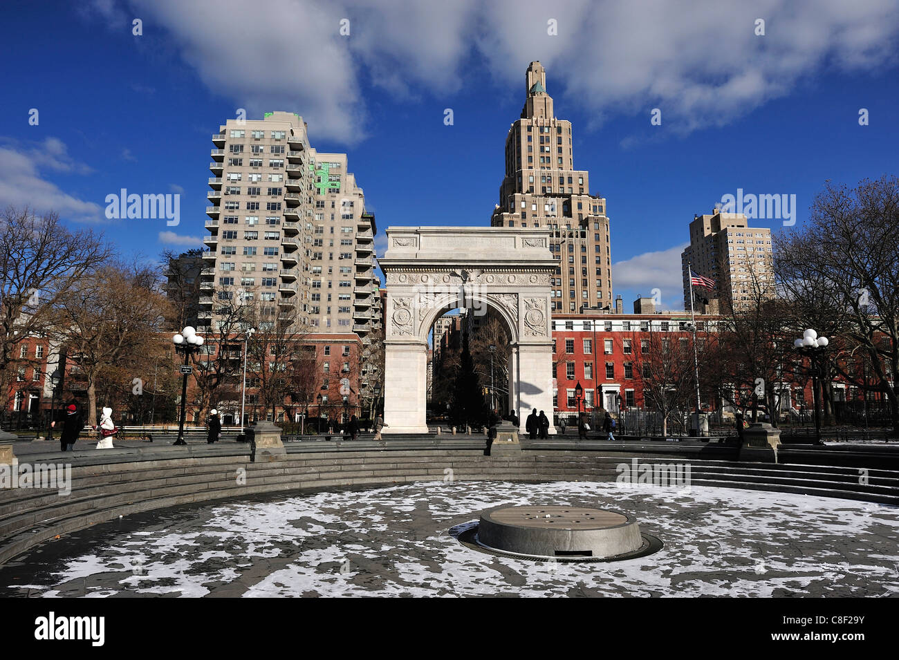 Arco, Washington Square, Greenwich Village, Manhattan, New York, Stati Uniti d'America, Stati Uniti, America, Foto Stock