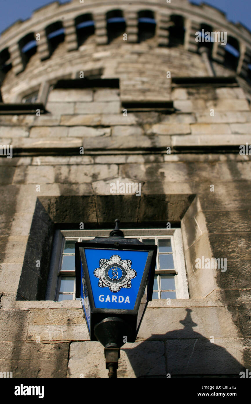 Garda museo nel castello di Dublino a Dublino, Irlanda. Foto Stock