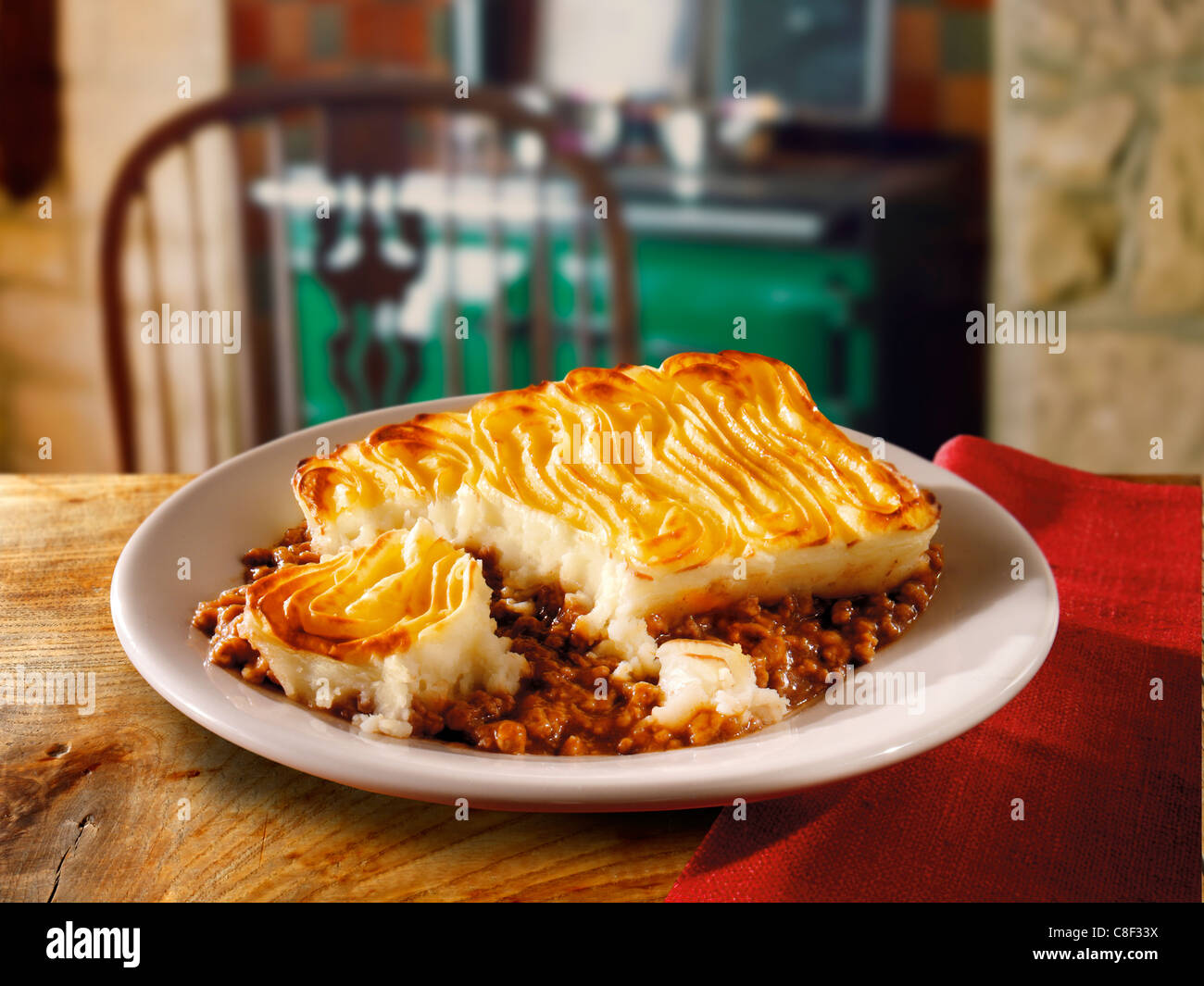 Torta Shepherds pasto Foto Stock