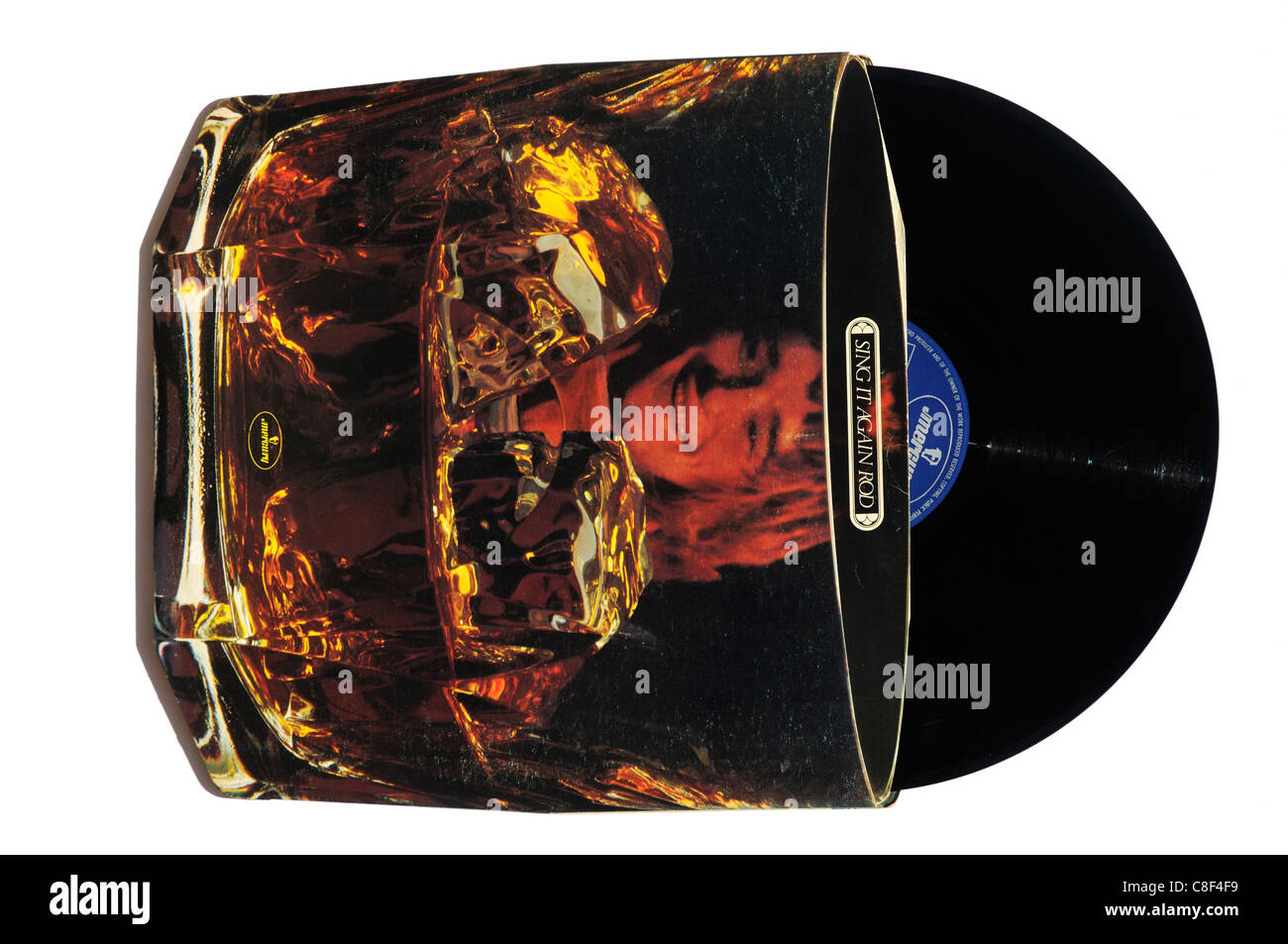 Rod Stewart cantare di nuovo l'asta Foto Stock