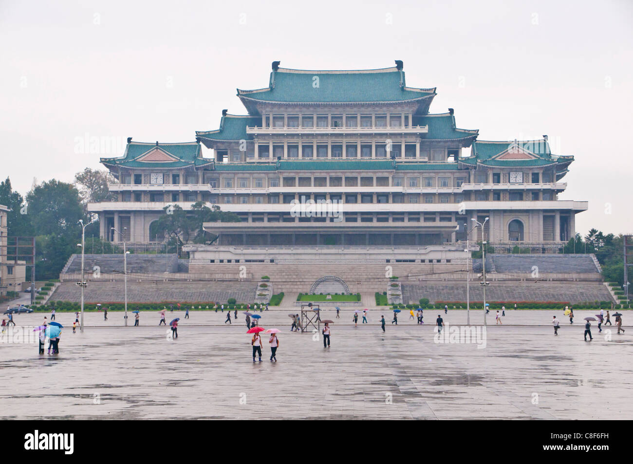 I popoli Palace di studi, Pyongyang, Corea del Nord Foto Stock