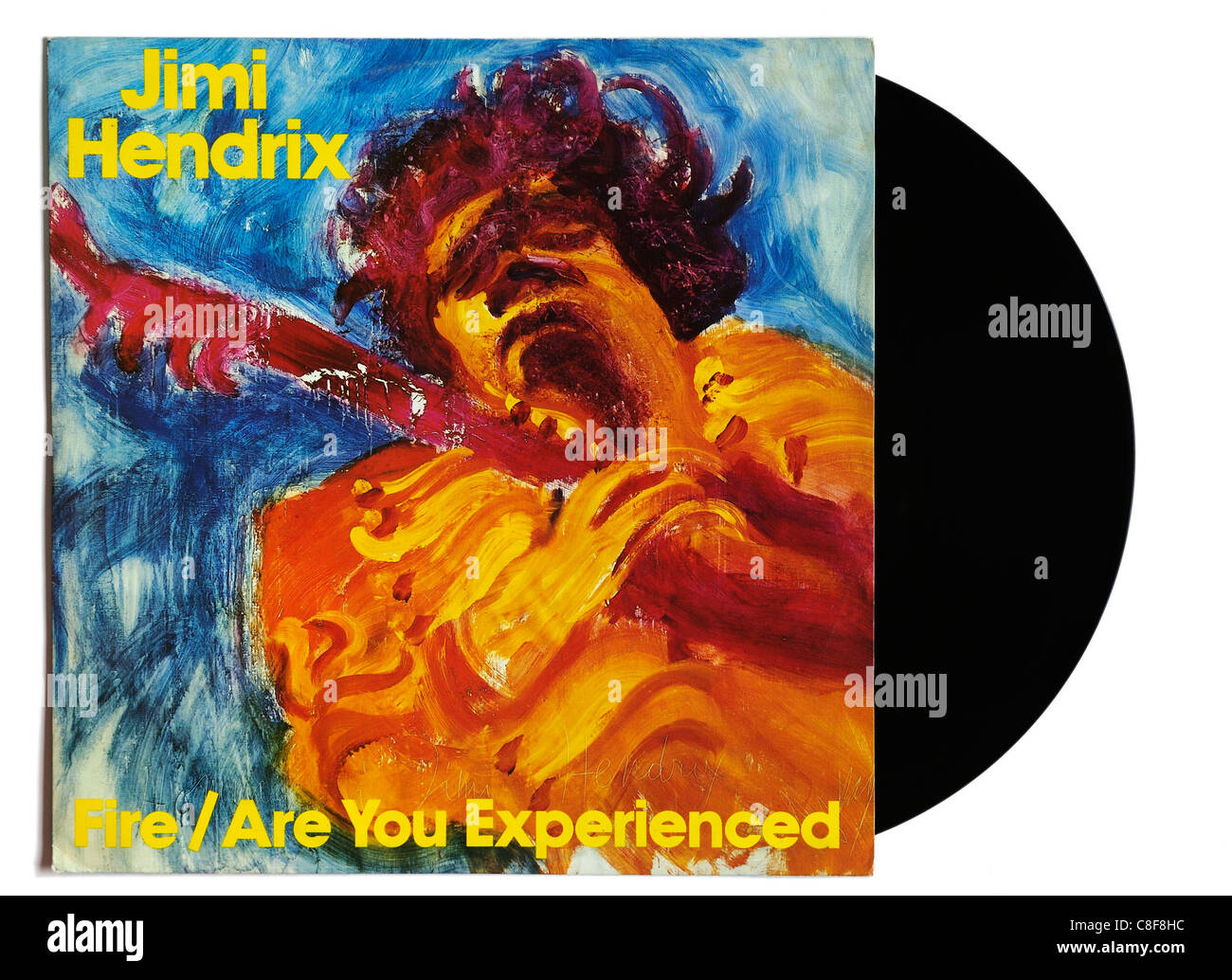 Jimi Hendrix Fire 12' singolo Foto Stock