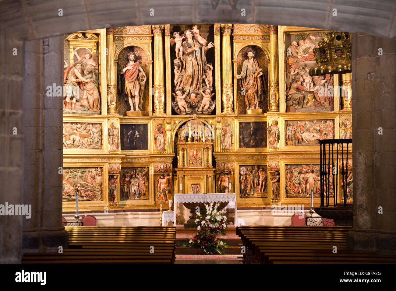 Santa María de los Reyes Laguardia País Vasco 110743 Spagna Foto Stock