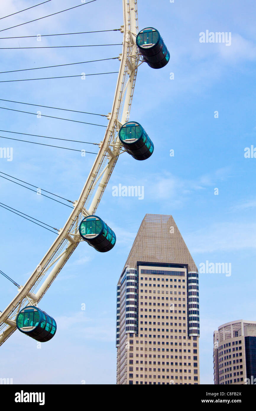 Singapore, Asia, Big Dipper, dettaglio, cabine, paese, città, piacere Foto Stock