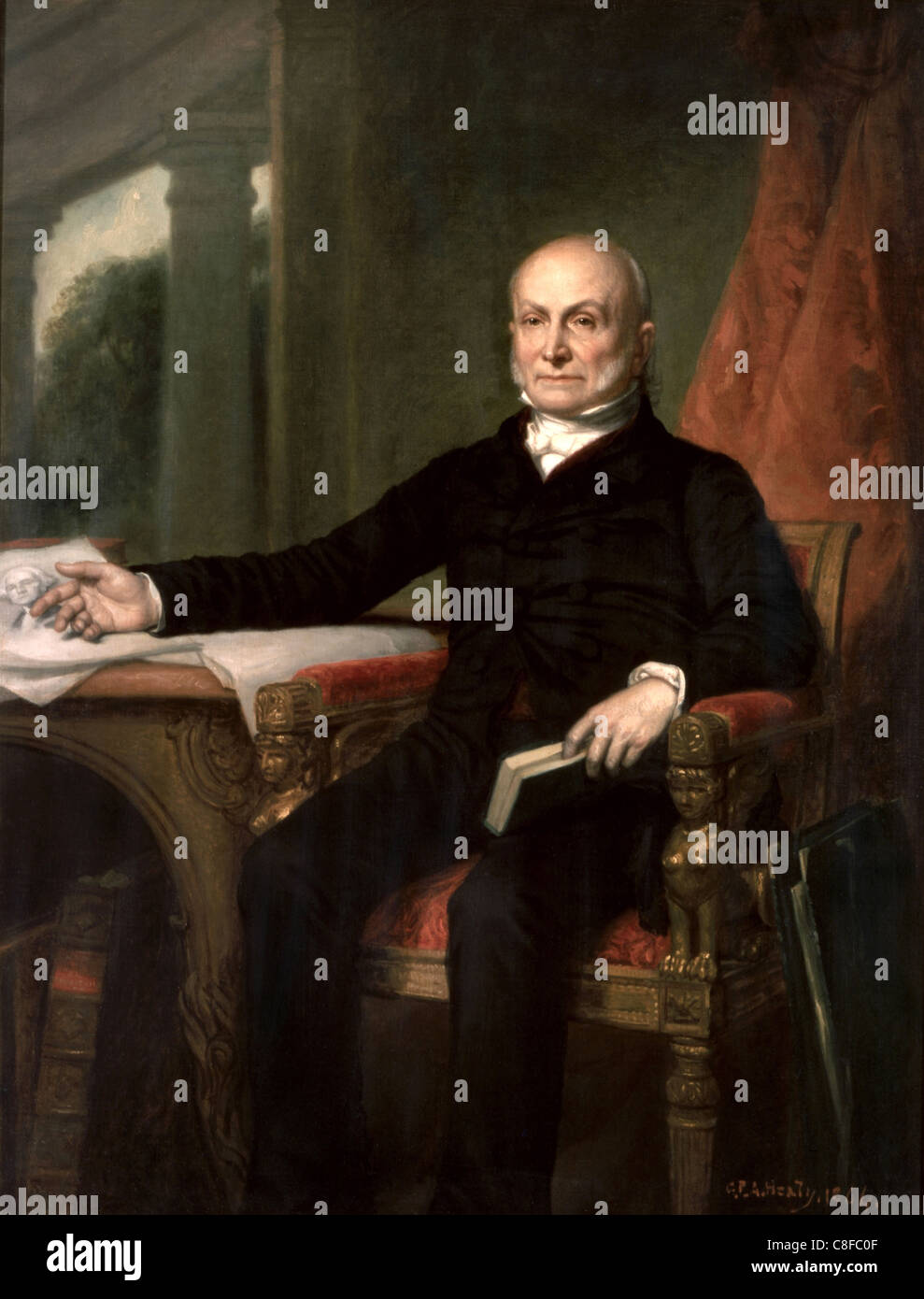 John Quincy Adams (Luglio 11, 1767 - 23 febbraio 1848) era il sesto presidente degli Stati Uniti Foto Stock