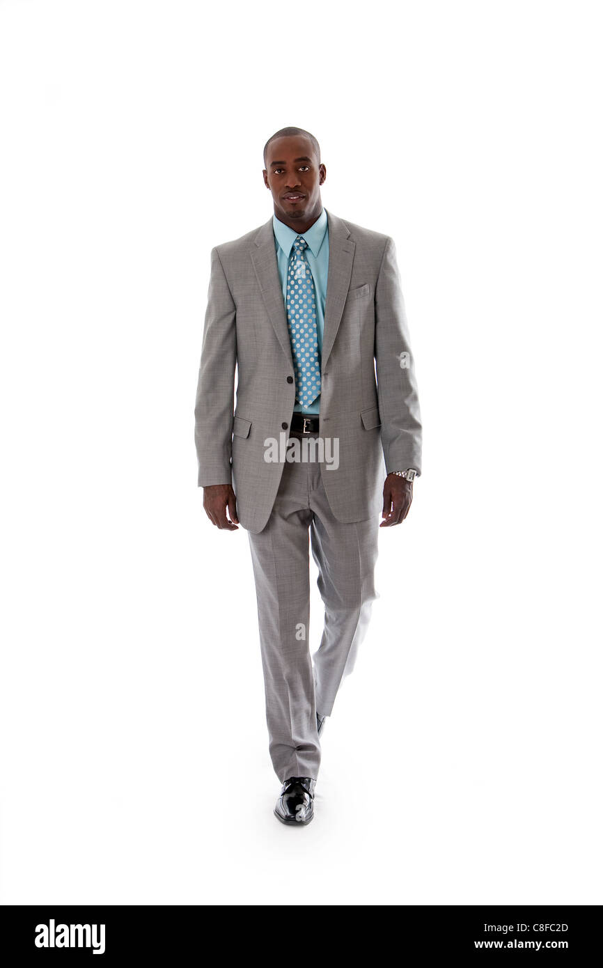 Bello African business man Foto Stock