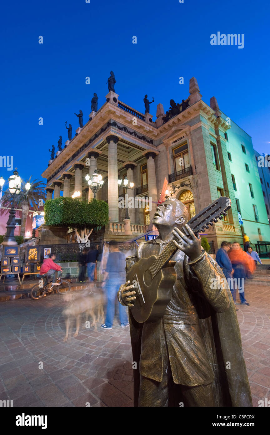 Teatro Juarez, Guanajuato, Sito Patrimonio Mondiale dell'UNESCO, stato di Guanajuato, Messico Foto Stock