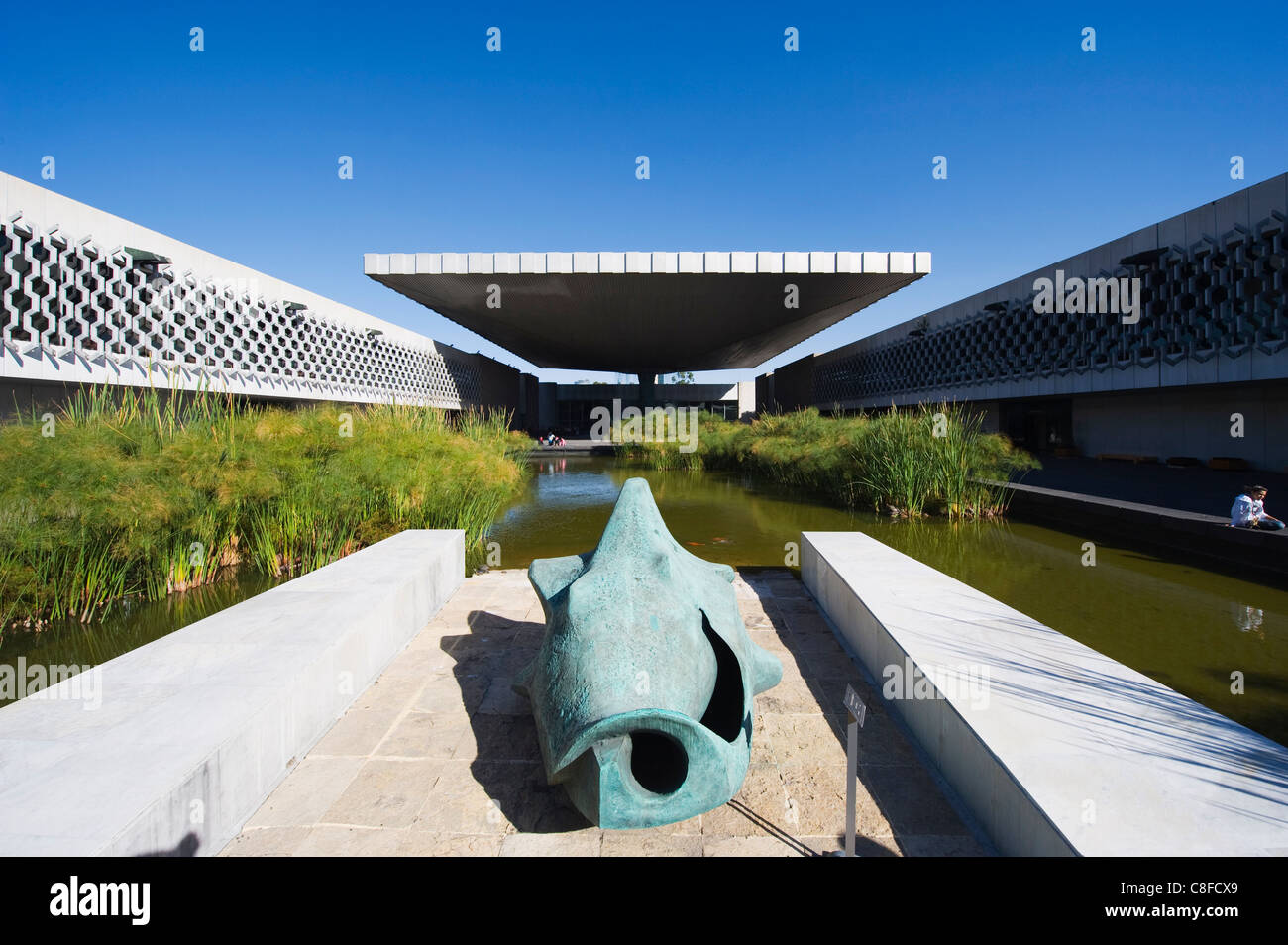 Museo Nacional de Antropologia (Museo di Antropologia, Distretto federale di Città del Messico, Messico Foto Stock