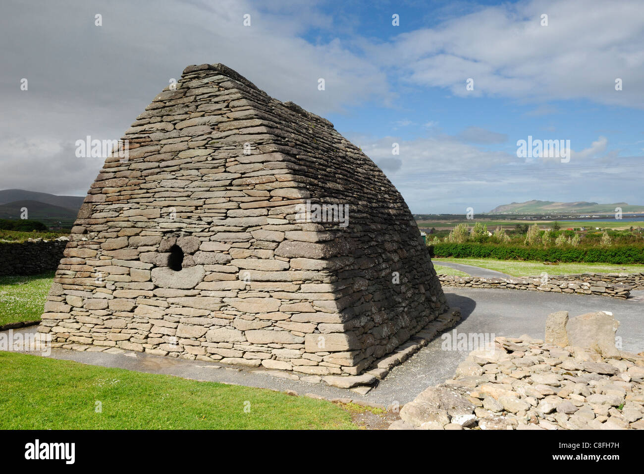 Gallarus oratorio sulla penisola di Dingle, Couty Kerry, Irlanda Foto Stock