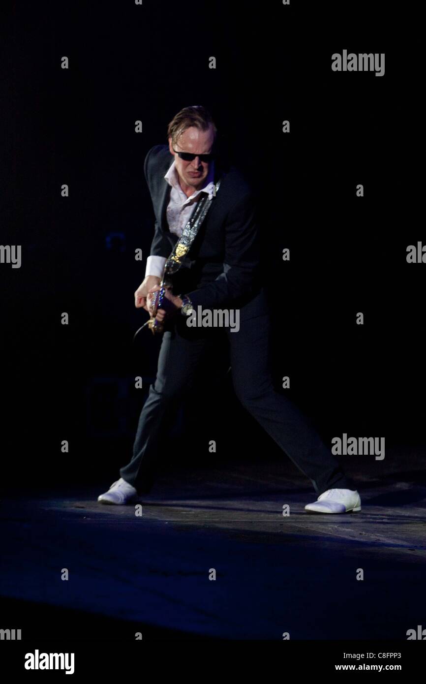 Londra, UK, 22/10/2011 : Joe Bonamassa eseguendo in concerto a Hammersmith Apollo, Londra Foto Stock